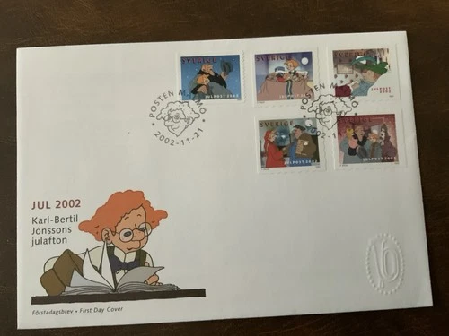 Sweden 2002 #2448,2449a-d Christmas - FDC