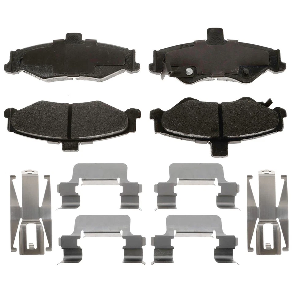 Rotores de freno delanteros traseros y pastillas de freno de cerámica para Pontiac Firebird 1998-2002 Foto 3 de 4