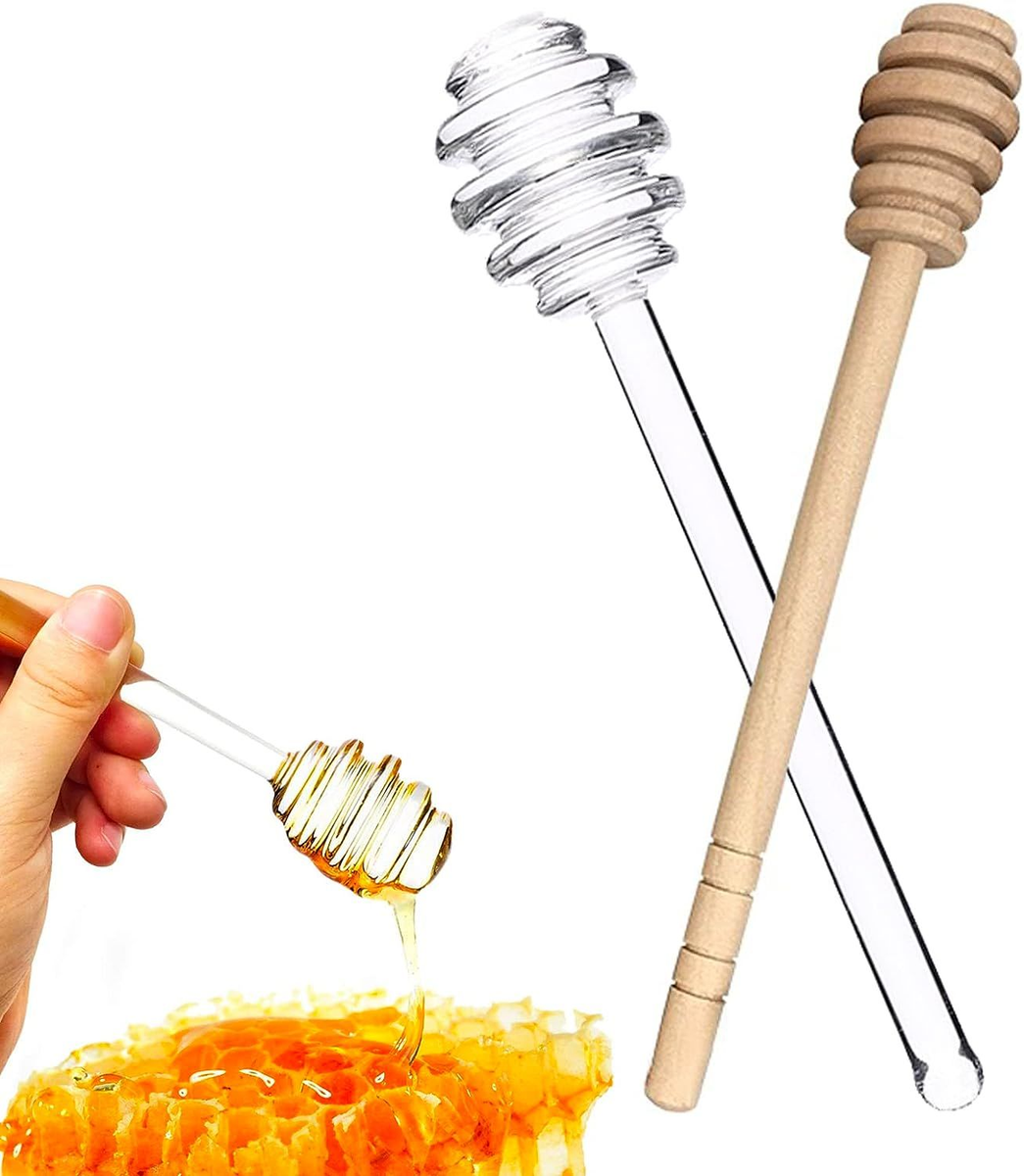 Wooden Honey Dipper Sticks Honey Dippers Server For Honey Jar Dispense Drizzle Honey And Wedding Party Favors
