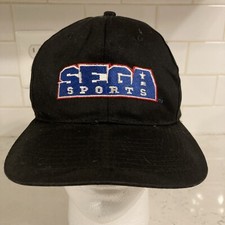 Vintage 90s SEGA SnapBack Hat Retro Promo Gaming Hat Black Sega Genesis RARE