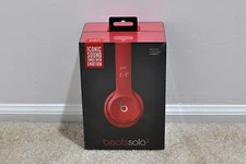 New in Box Beats by Dr. Dre Solo2 Headband Headphones - Gloss Red Model B0518