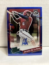2023 #RPS-JR Jeremy De La Rosa Optic Rated Prospects Signatures Blue #/75