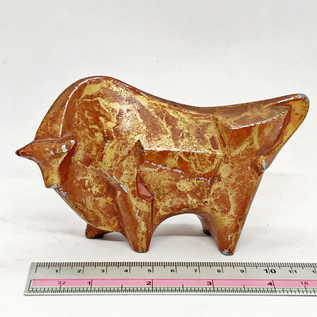 Japanese Paperweight Sotaro Saegusa Zodiac Cow Ox Metal Japanese Paperweight Sotaro Saegusa Zodiac Cow Ox Metal