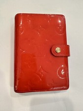Authentic Louis Vuitton Orange Sunset Vernis Agenda PM With COA
