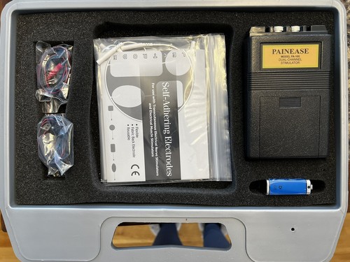 PAINEASE MODEL PA-100 DUAL-CHANNEL STIMULATOR Tens Unit - Used - SOLD AS IS