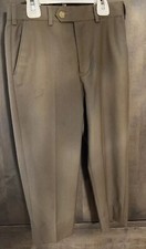 NWOT RALPH LAUREN BOYS DRESS SUIT TAN KHAKI SLACKS PANTS ADJUSTABLE WAIST SZ 6
