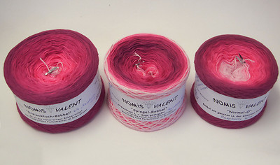 (GP=2,00 /100m) 4-fädig, Nomis Valent Bobbel, Raspberry Kiss - Farbverlaufsgarn 