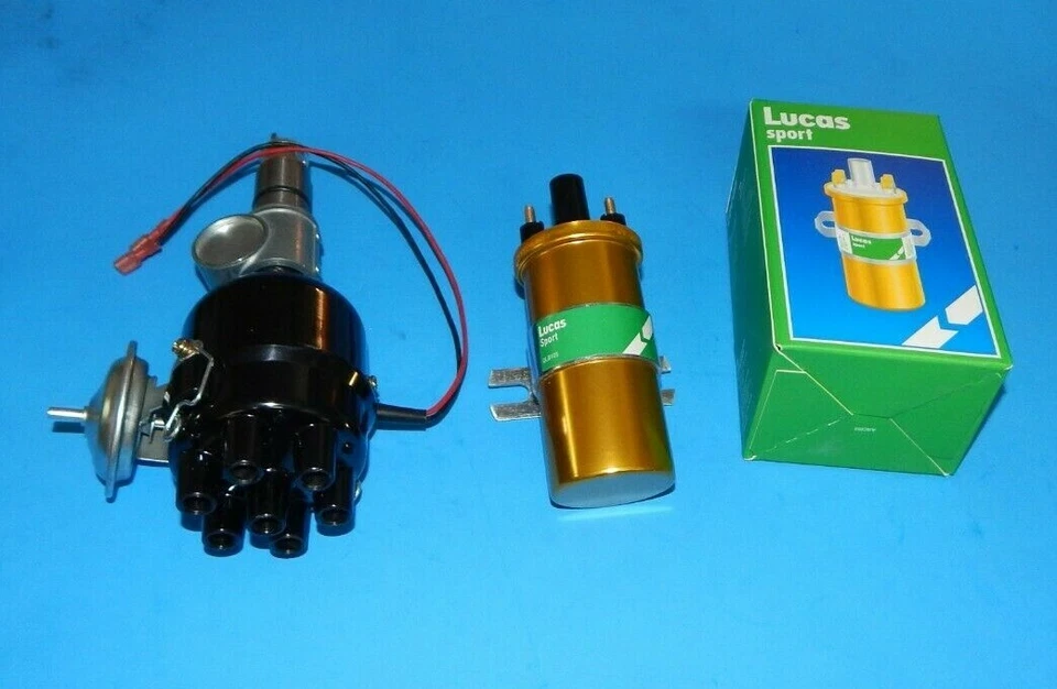Nuevo distribuidor de encendido electrónico Lucas Sport Coil Triumph GT6 1966-73 Delco Foto 2 de 2