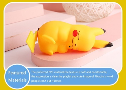 Pokémon Pikachu Nachtlicht leuchtendes Kinderspielzeug Pokemon Pikachu süßes Nachtbett La - Bild 4 von 9