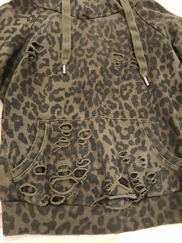 NSF Lisse Distressed Hoodie Petite P XS 