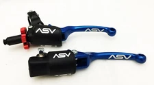 ASV F3 Front Brake Pro Pack Clutch Perch Levers Blue Honda TRX 450R 450ER 2006+