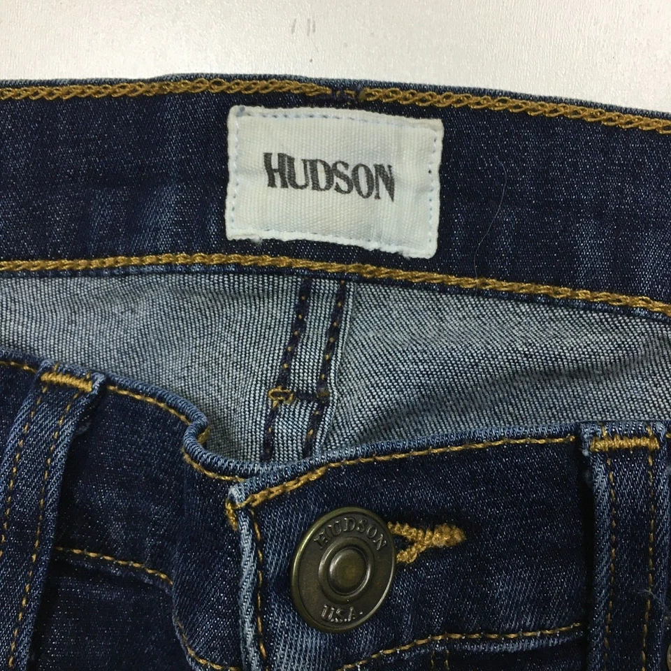 HUDSON Wapa Distressed NICO Mid-Rise Super Skinny Slim Fit Jeans Womens sz 26 - Image 2 of 4