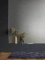 Vliestapete Linien Muster Textil Optik Grau Beige Metallic 34503 (4,82€/1Qm)