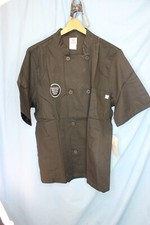 White Swan Five Star Chef 18011 Mens Moisture Wicking Mesh Back Chef Coat MED