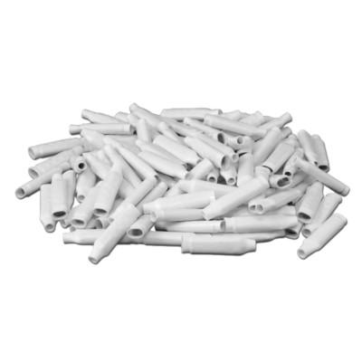 1000 PACK - Super B Wire Bean Beanie Crimp Type Plain White Dolphin Connectors