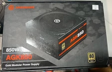 Aresgame AGK850 850W 80+ Gold Modular Power Supply PSU Open Box AS IS READ
