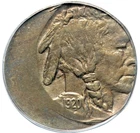 1920 BUFFALO NICKEL 30% OFF CENTER ERROR PCGS MS-62!
