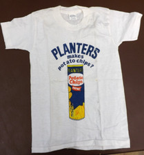 VINTAGE PLANTERS PEANUT POTATO CHIPS TSHIRT Childs Small READ
