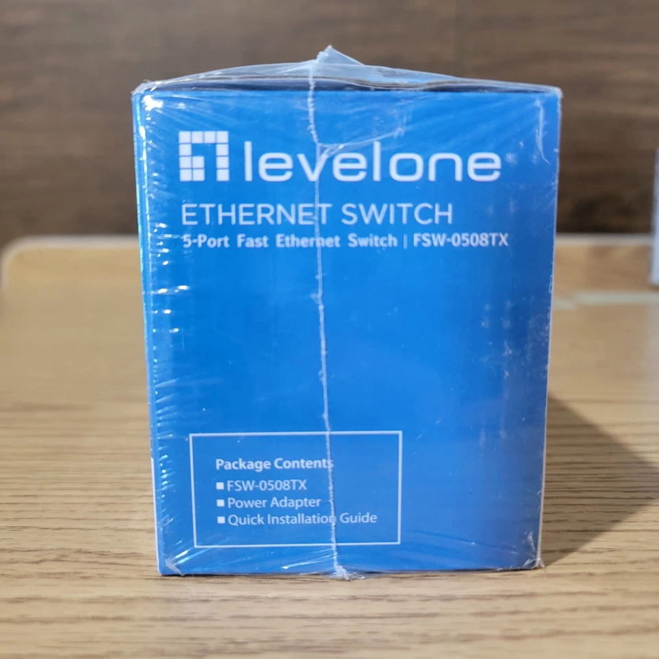 Conmutador Fast Ethernet externo de 5 puertos LevelOne PalmCom (FSW-0508TX) Foto 4 de 4