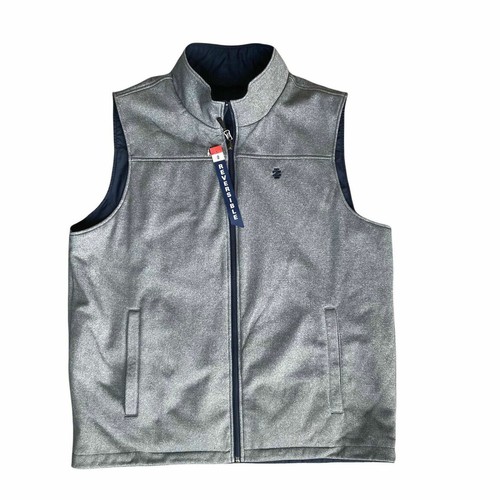 Izod Mens Reversible Fleece Vest Full 