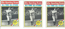 (3) BABE RUTH  1978 TOPPS THE SPORTING NEWS #345!!!YANKEES!!