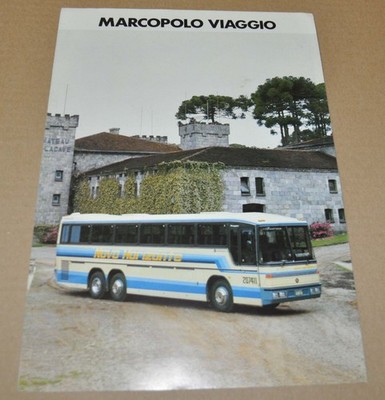 1986 Marcopolo Scania Viaggio Bus Sales Brochure Prospekt Brazil