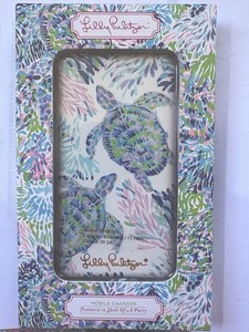 Lilly Pulitzer Cell Charger Shell Of A Party Micro C&usb  Charging Cords & Bank