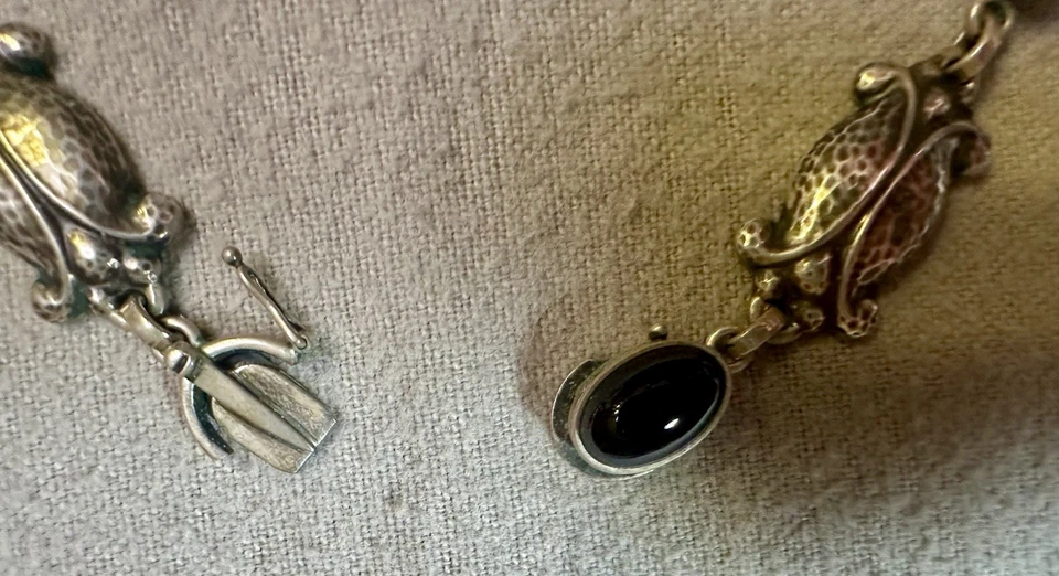 Juego de joyas de plata esterlina 925 flor de medianoche Georg Jensen, juego de $1800 Foto 4 de 4