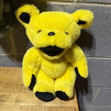 Steven Smith Yellow Bear Plush Grateful Dead NO COLLAR 12" Jointed Stuffed
