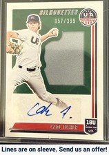2022 Panini Stars & Stripes Cade Fisher USA Baseball Signatures Jerseys #/399
