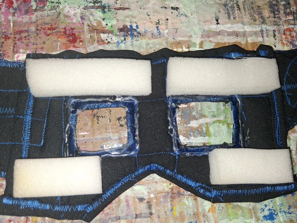 new hand-woven trap thug Officer costume face mask for $200.00 - Image 4 of 4