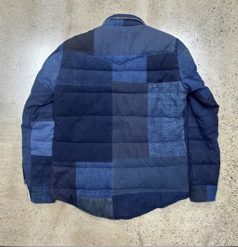 Visvim FW15 ICT Kerchief Down JKT Kofu Made in Japan Indigo Dye Size 3/L Rare image 2