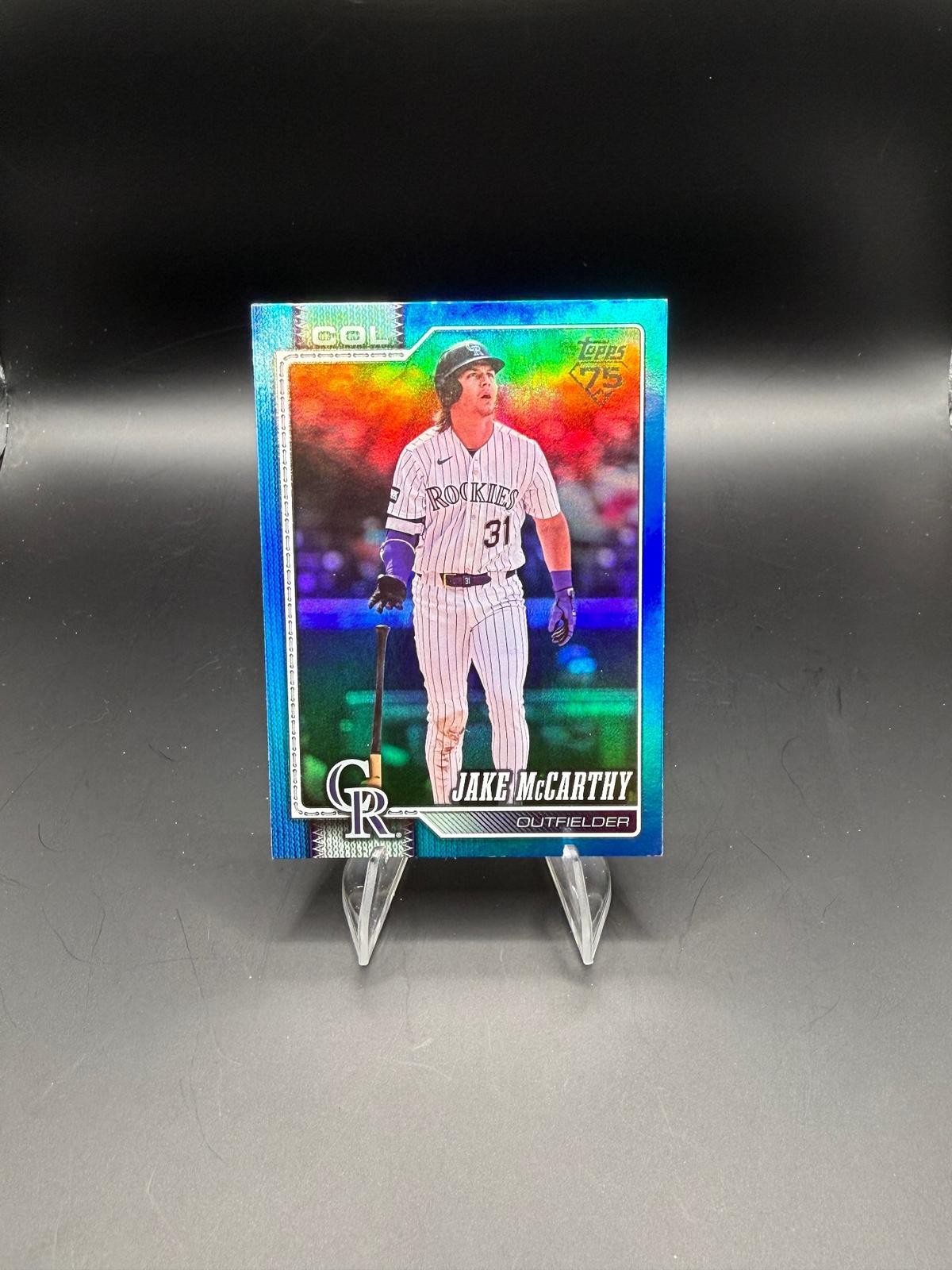 2026 Topps Update #US236 Jake McCarthy Blue Rainbow Foil #/150