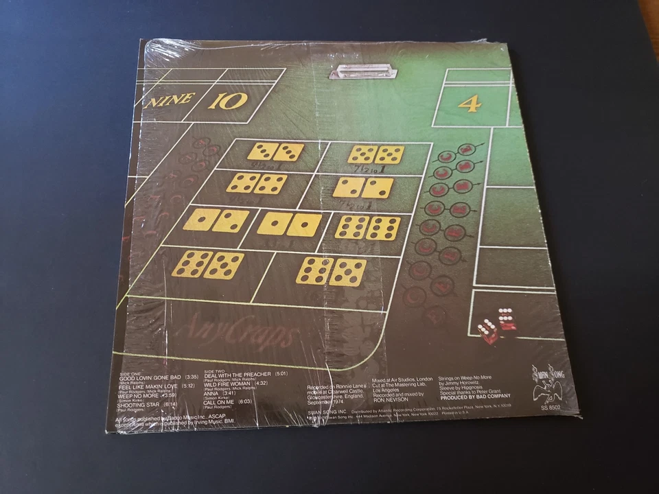 AUTOGRAPHED ON SHRINK PAUL RODGERS 1970s MINT- BAD COMPANY STRAIGHT SHOOTER LP33 Foto 3 de 4