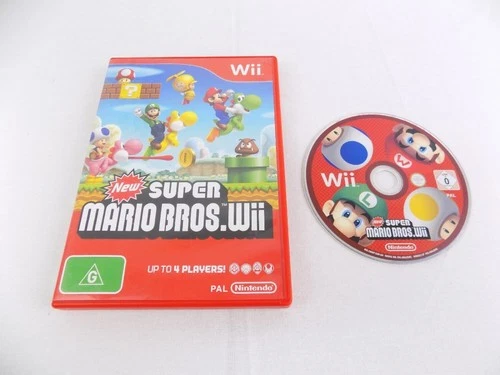 Mint Disc Nintendo Wii New Super Mario Bros. Wii U Comp - No Manual
