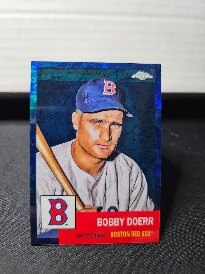 2022 Topps Chrome Platinum Anniversary - Bobby Doerr Blue Toile Refractor /199
