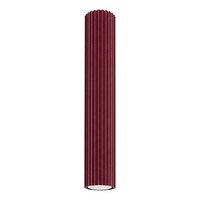 Deckenleuchte Aluminium Burgund Rund Flur GU10 B:6.5 Cm Deckenlampe Wohnzimmer