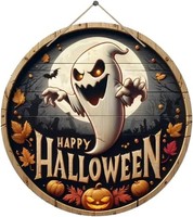 Happy Halloween, Geist TüRschild Deko Aus Holz