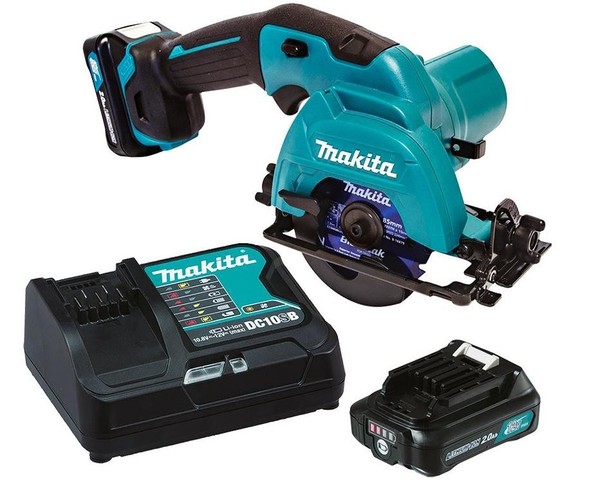 Makita Akku-HandkreissäGe 12V 85Mm HS301DSAE Mit 2X 2,0Ah Akkus-image