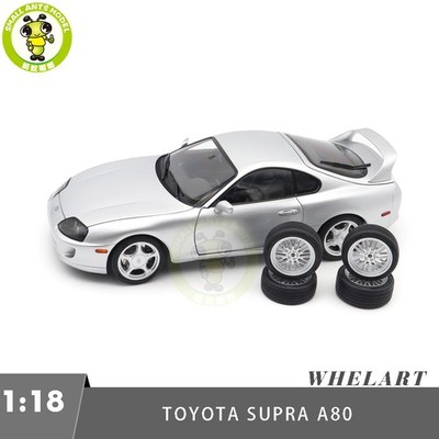 1/18 Whelart Toyota Supra A80 LHD Silver Diecast Model Car Gifts For Friends