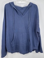 Old Navy Tunic Hoodie Blue Women  s Medium Pockets