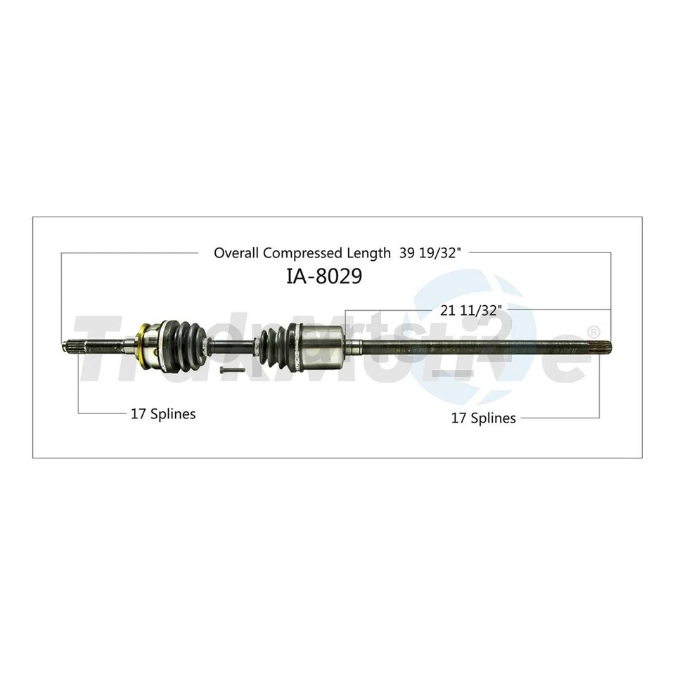 2 ejes delanteros TrakMotive CV eje conjunto para Isuzu Trooper 3,2 L 1994 1993 1992_AR Foto 3 de 3