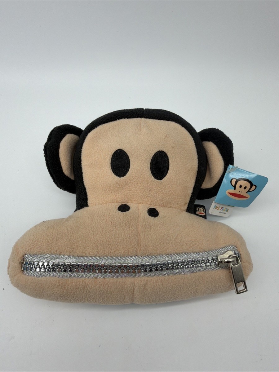 Paul Frank Julius Monkey Plush Lot Knit Doll Zipper Pouch Bag