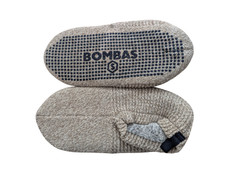 Bombas Gripper Slippers Women  s Size Small S Size 7 to 8.5 Taupe Lined Socks
