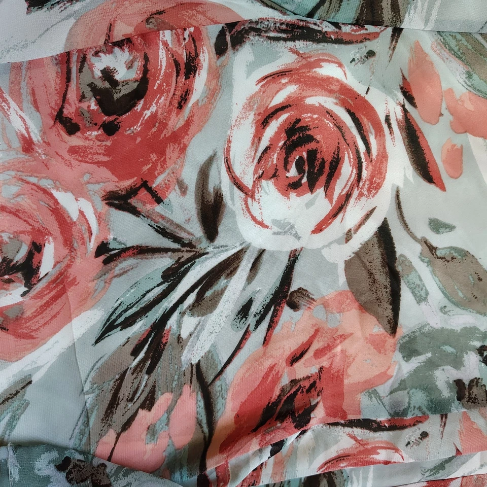 Bon Worth Floral Knee Length Flare Layered Skirt Women's Petite Large 32x26L - Image 3 of 4