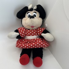 Minnie Mouse Vintage 8-inch Plush Polka Dot Dress Applause Disney Soft Toy Plush