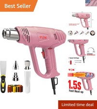 Professional 1800W Heat Gun Kit - Rapid Heating Overload Protection for Crafts