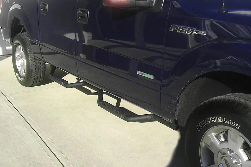 For Jeep Wrangler 1997-2006 Rampage 2" Slimline Black Round Side Steps - Imagem 2 de 2