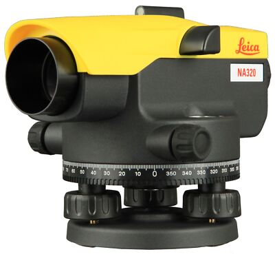 LEICA Geosystems NA320 Automatic Optical Level 20x Magnification with Case