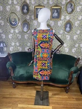 Psychedelic 1960s Rainbow Shift Dress